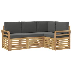 Ensembles de canapés 4 pcs Blanc et anthracite 581148581148