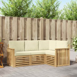 Ensembles de canapés 4 pcs Blanc et crème 187,5 x 128,5 x 73 cm 581154581154
