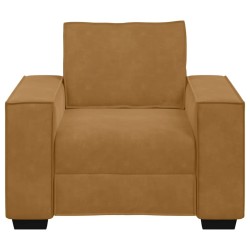 Fauteuil canapé marron 100x78x84 cm velours 581155581155