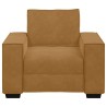Fauteuil canapé marron 100x78x84 cm velours 581155581155
