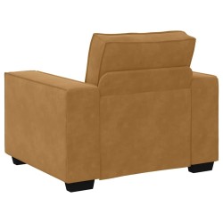 Fauteuil canapé marron 100x78x84 cm velours 581155581155
