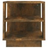 Table basse chêne fumé 40x40x43 cm bois d'ingénierie 581159581159