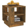 Table basse chêne fumé 40x40x43 cm bois d'ingénierie 581159581159
