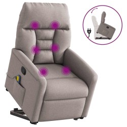 Fauteuil inclinable de massage Taupe Tissu 581160581160