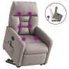 Fauteuil inclinable de massage Taupe Tissu 581160581160