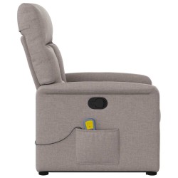 Fauteuil inclinable de massage Taupe Tissu 581160581160