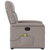Fauteuil inclinable de massage Taupe Tissu 581160581160