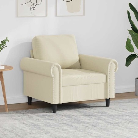Fauteuil Crème 60 cm Similicuir 581164581164