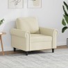 Fauteuil Crème 60 cm Similicuir 581164581164