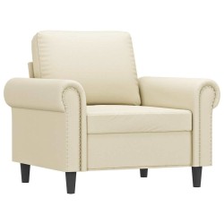 Fauteuil Crème 60 cm Similicuir 581164581164