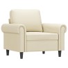 Fauteuil Crème 60 cm Similicuir 581164581164
