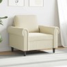 Fauteuil Crème 60 cm Similicuir 581164581164