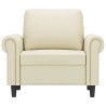 Fauteuil Crème 60 cm Similicuir 581164581164