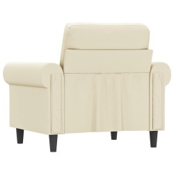 Fauteuil Crème 60 cm Similicuir 581164581164