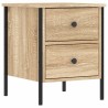 Table de chevet chêne sonoma 40x42x50 cm bois d'ingénierie 581168581168