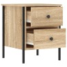Table de chevet chêne sonoma 40x42x50 cm bois d'ingénierie 581168581168