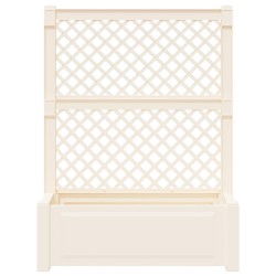Grand bac avec treille 2 pcs Blanc 143 x 143 x 133,5 cm PP 581169581169