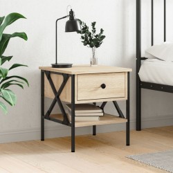 Table de chevet chêne sonoma 40x42x45 cm bois d'ingénierie 581170581170