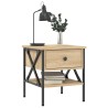 Table de chevet chêne sonoma 40x42x45 cm bois d'ingénierie 581170581170