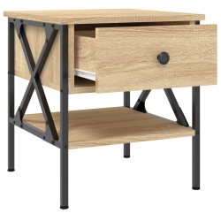 Table de chevet chêne sonoma 40x42x45 cm bois d'ingénierie 581170581170
