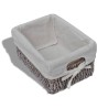 Étagère de rangement Bois Marron 4 paniers en tissage  581172581172