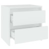 Table de chevet blanc 45x34,5x44,5 cm bois d’ingénierie 581174581174
