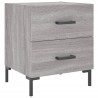Table de chevet sonoma gris 40x35x47,5 cm bois d’ingénierie 581175581175