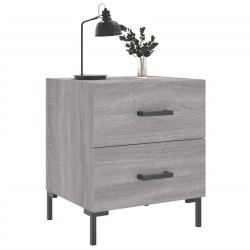 Table de chevet sonoma gris 40x35x47,5 cm bois d’ingénierie 581175581175