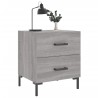 Table de chevet sonoma gris 40x35x47,5 cm bois d’ingénierie 581175581175