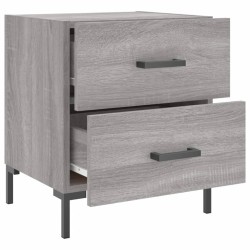 Table de chevet sonoma gris 40x35x47,5 cm bois d’ingénierie 581175581175