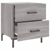 Table de chevet sonoma gris 40x35x47,5 cm bois d’ingénierie 581175581175