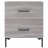 Table de chevet sonoma gris 40x35x47,5 cm bois d’ingénierie 581175581175