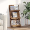 Étagère à magazines avec étagère Bois ancien 51 x 11 x 102 cm 581176581176