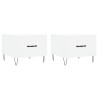Tables basses 2 pcs blanc 50x50x40 cm bois d'ingénierie 581177581177