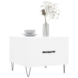 Tables basses 2 pcs blanc 50x50x40 cm bois d'ingénierie 581177581177