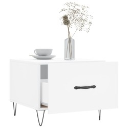 Tables basses 2 pcs blanc 50x50x40 cm bois d'ingénierie 581177581177