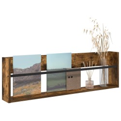 Étagère à magazines avec étagère Chêne fumé 100 x 12 x 30 cm 581178581178