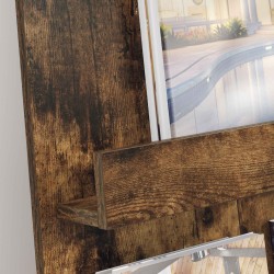 Étagère à magazines avec étagère Chêne fumé 51 x 11 x 102 cm 581179581179