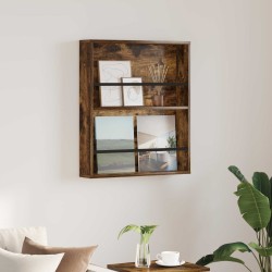Étagère à magazines avec étagère Chêne fumé 60 x 12 x 70 cm 581180581180