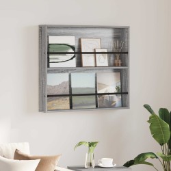 Étagère à magazines avec étagère Gris Sonoma 80 x 12 x 70 cm 581184581184