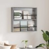 Étagère à magazines avec étagère Gris Sonoma 80 x 12 x 70 cm 581184581184
