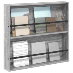 Étagère à magazines avec étagère Gris Sonoma 80 x 12 x 70 cm 581184581184