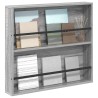 Étagère à magazines avec étagère Gris Sonoma 80 x 12 x 70 cm 581184581184