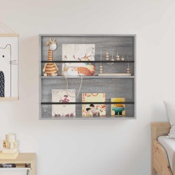 Étagère à magazines avec étagère Gris Sonoma 80 x 12 x 70 cm 581184581184