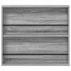 Étagère à magazines avec étagère Gris Sonoma 80 x 12 x 70 cm 581184581184