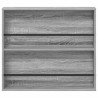 Étagère à magazines avec étagère Gris Sonoma 80 x 12 x 70 cm 581184581184