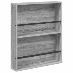 Étagère à magazines avec étagère Gris Sonoma 60 x 12 x 70 cm 581185581185