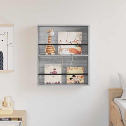 Étagère à magazines avec étagère Gris Sonoma 60 x 12 x 70 cm 581185581185