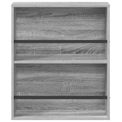 Étagère à magazines avec étagère Gris Sonoma 60 x 12 x 70 cm 581185581185