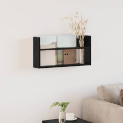 Étagère à magazines avec étagère Chêne noir 60 x 12 x 30 cm 581186581186